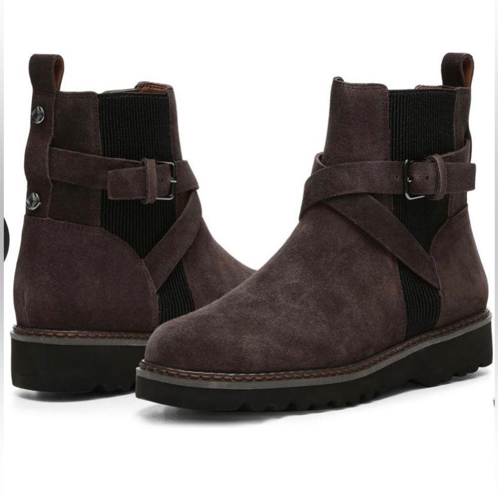 LIMITED TIME OFFER  Donald Pliner buckled suede bootie